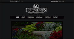 Desktop Screenshot of heritageoakslandscaping.com