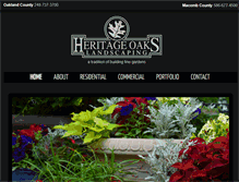 Tablet Screenshot of heritageoakslandscaping.com